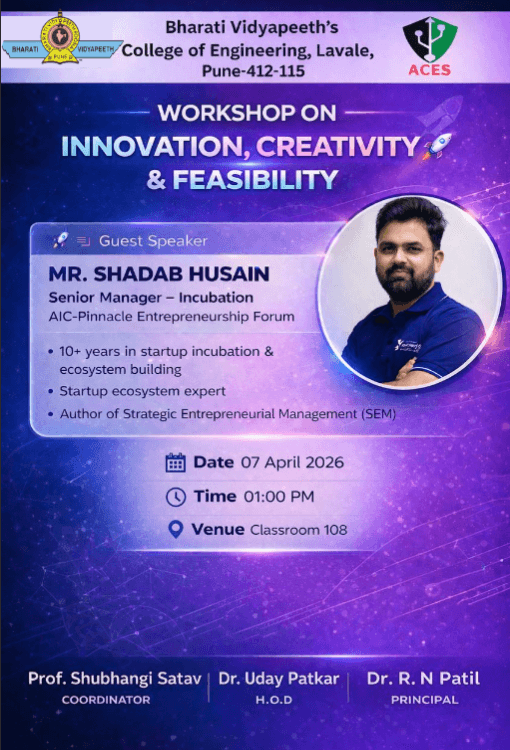 Workshop on Innovation, Creativity & Feasibility